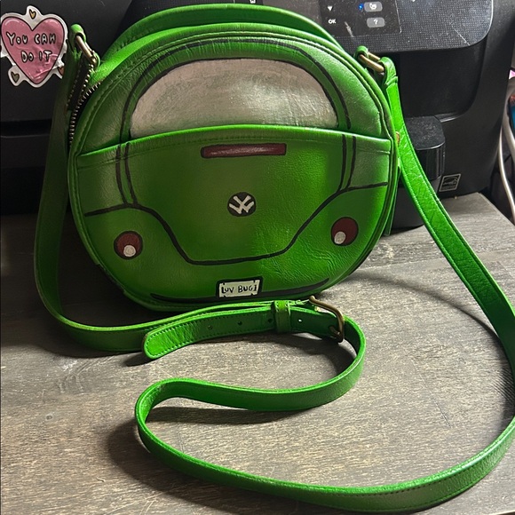 Vintage Coach Chester Bag 9901 90s Hand painted Custom Leather Kelly Green